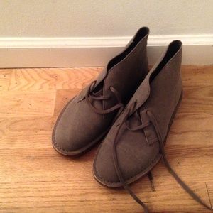 Clarks Canvas Desert Boots
